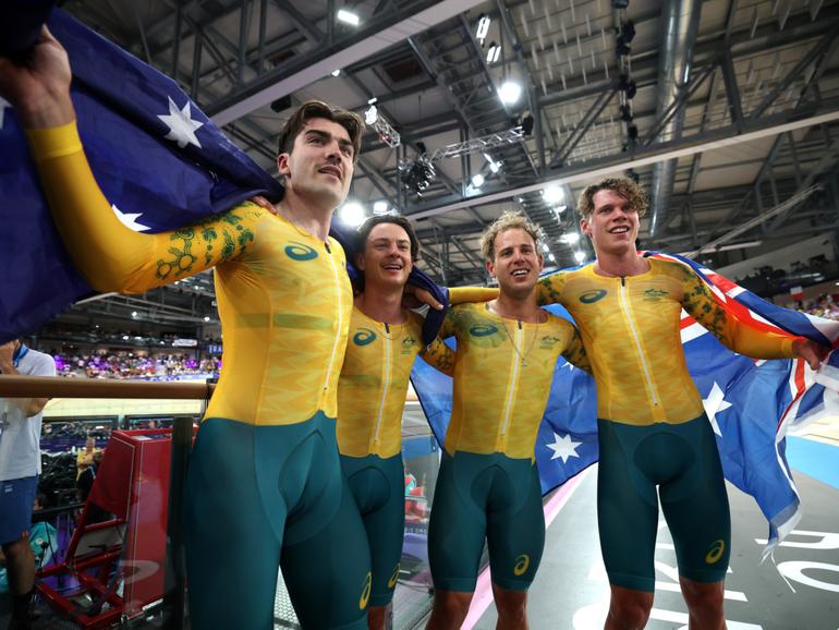 Australia have beaten fierce rivals Great Britain in a pulsating men’s team pursuit final to win the Olympic gold medal for the first time in 20 years.