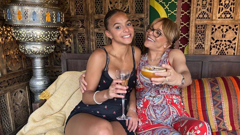 Lily King (left) had been holidaying in Morocco with her family to celebrate her recent achievements.