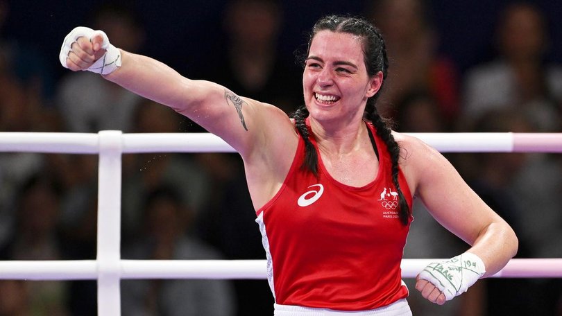 Caitlin Parker is one win away from fighting for gold in Paris. (Dave Hunt/AAP PHOTOS)