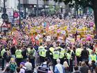 Counter protesters ahead of an anti-immigration protest in Walthamstow, London. Picture date: Wednesday August 7, 2024. (Photo by PA Wire/PA Images via Getty Images)