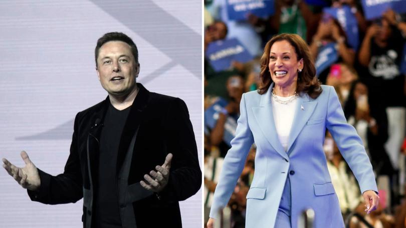 Elon Musk's X has been accused of bias after pro-Kamala Harris accounts were labelled as 'spam'.