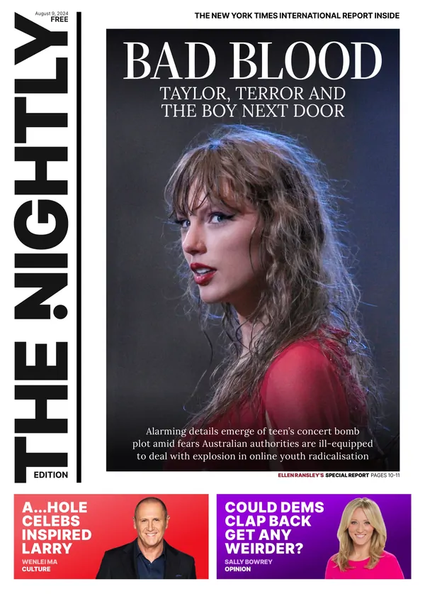 The front page of The Nightly for 09-08-2024