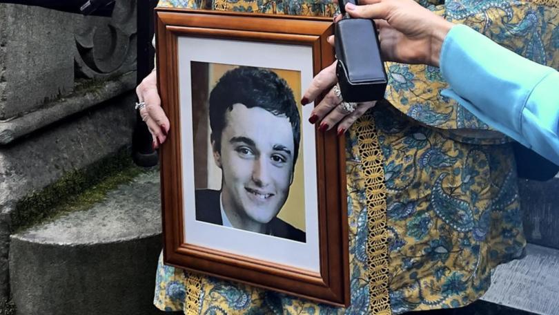 Ross Houllis died in hospital from catastrophic injuries to the brain and lungs after being bashed. (Jack Gramenz/AAP PHOTOS)