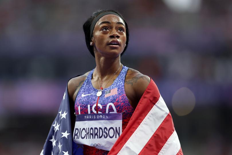 A remarkable anchor leg from Sha’carri Richardson has guided the United States to a gold medal.