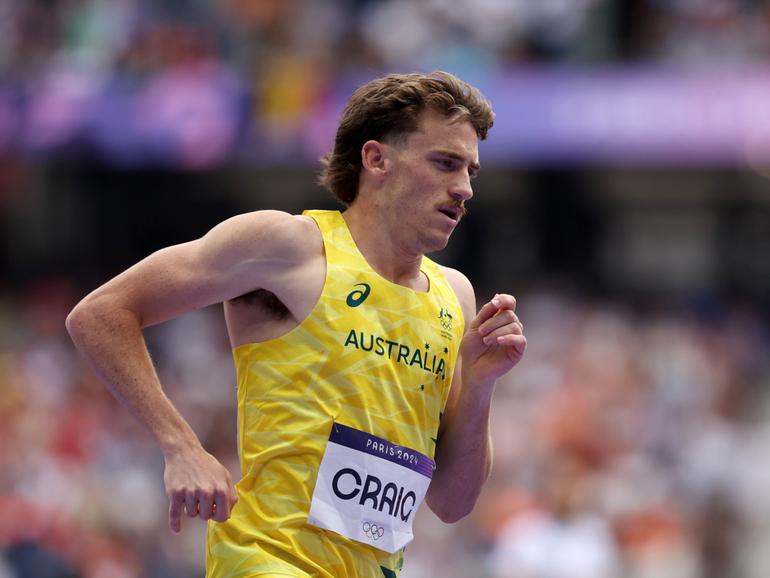 Hugely-promising Australian middle-distance runner Peyton Craig has just missed out on a spot in the Olympic 800m final.