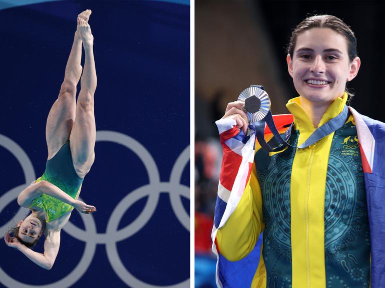 WA's Maddison Keeney wins the silver medal in the 3m springboard.