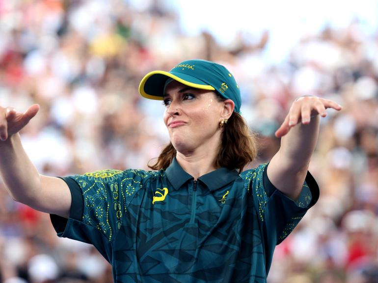 Australia’s chef de mission Anna Meares has hit out at critics of the nation’s breakdancer Rachael Gunn.