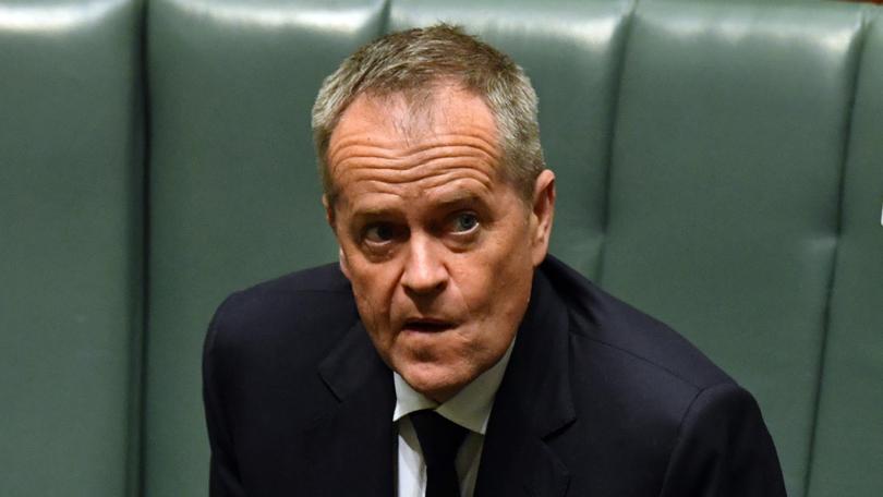 Disabilities Minister Bill Shorten fronted a press conference to talk about how, at $42 billion a year, the NDIS was devouring too much of the Federal Budget.