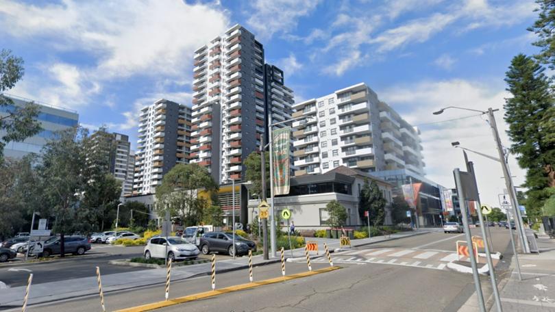 Street view from Conder Street of the apartment complex where police located the bodies of a man and woman.