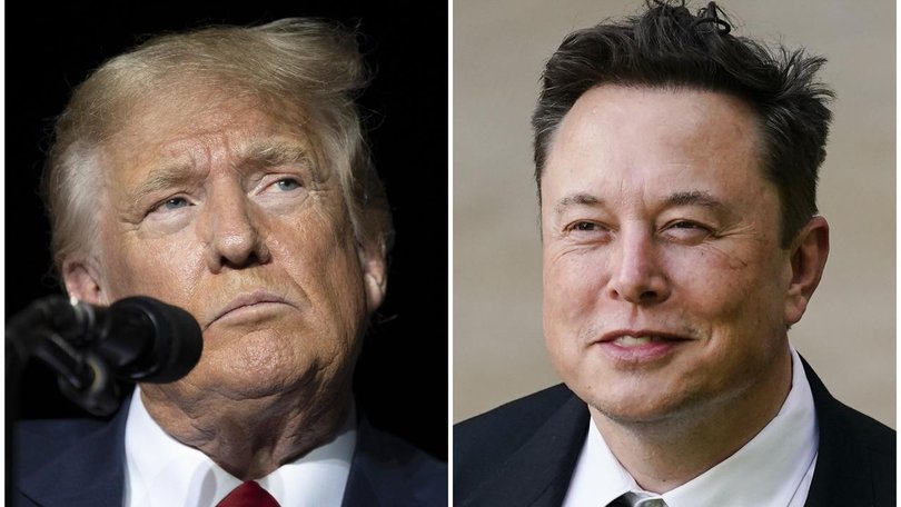 Donald Trump will be interviewed by Elon Musk on the X social media platform on Tuesday. (AP PHOTO)