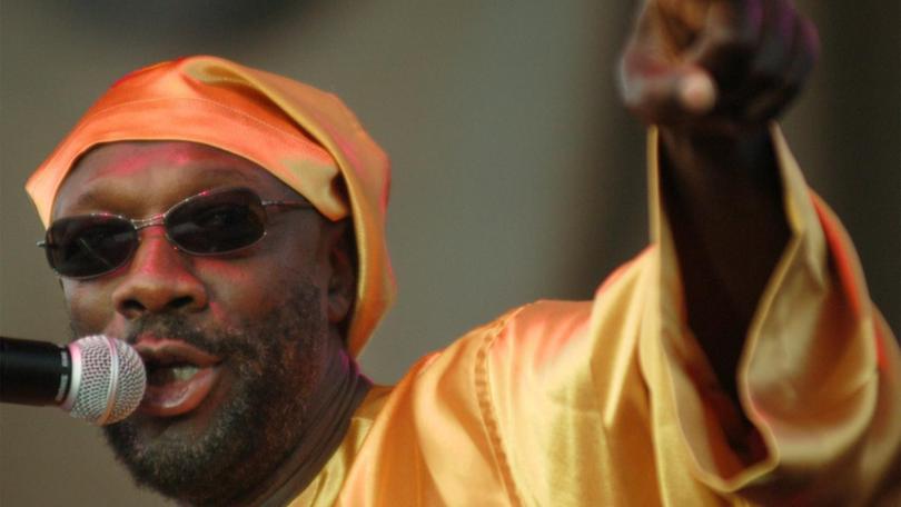 The late soul singer Isaac Hayes' family has ordered Donald Trump to stop using Hold On, I'm Comin'. (AP PHOTO)