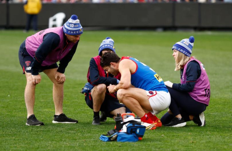 Petracca returned to the field after the initial hit.