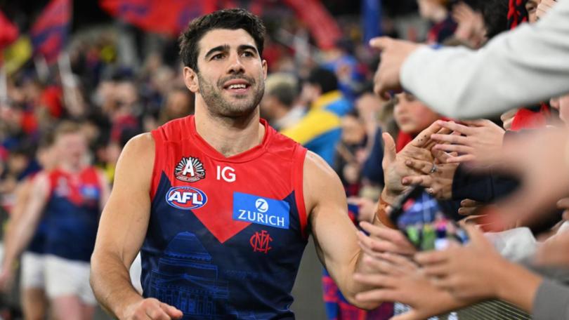 Injured Demons superstar Christian Petracca will see out his contract, according to his club's CEO. (James Ross/AAP PHOTOS)