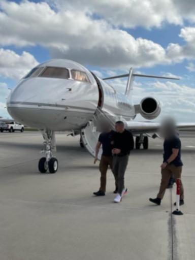 Lone Wolf bikie president Jordan Curry was extradited from Greece to Florida after his arrest. 