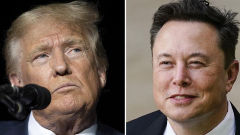 Donald Trump will be interviewed by Elon Musk on the X social media platform on Tuesday. (AP PHOTO)