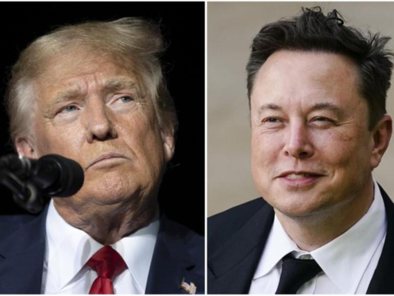 Donald Trump will be interviewed by Elon Musk on the X social media platform on Tuesday. (AP PHOTO)