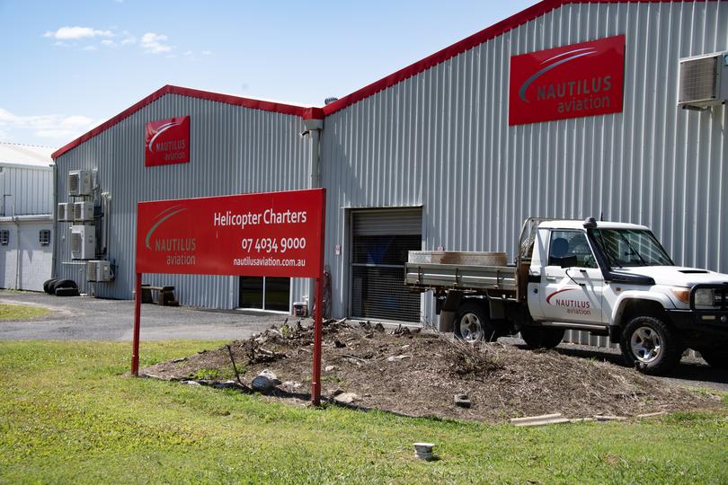 The Nautilus Aviation base in Cairns.