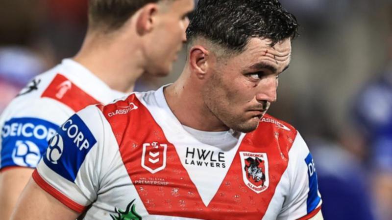 St George Illawarra's Kyle Flanagan has been found guilty of biting Bulldogs skipper Stephen Crichton. (Mark Evans/AAP PHOTOS)