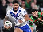 SYDNEY, AUSTRALIA - JULY 08: Jeral Skelton of the Bulldogs runs the ball during the round 19 NRL match between South Sydney Rabbitohs and Canterbury Bulldogs at Accor Stadium on July 08, 2023 in Sydney, Australia. (Photo by Izhar Khan/Getty Images) Izhar Khan