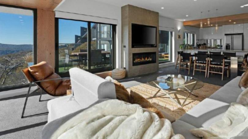 This three-bedroom luxury apartment in Mount Buller has a price guide of $2.795 million.