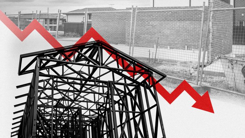 Industry figures say the high cost of materials and labour shortages had increased pressure on the building sector, with 285 companies going into insolvency.