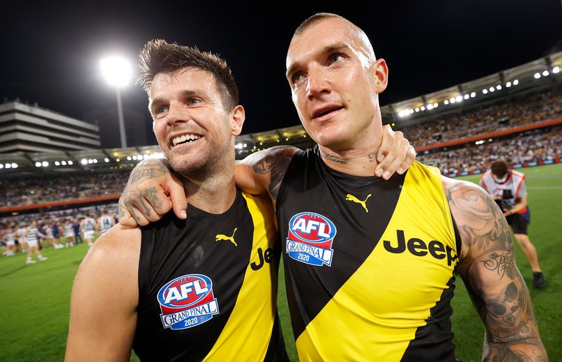 Trent Cotchin and Dustin Martin were longtime teammates.