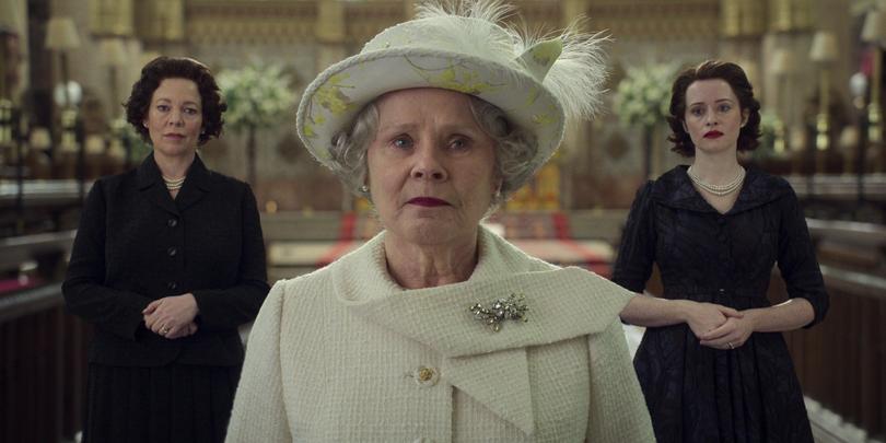 Olivia Colman, Imelda Staunton and Claire Foy as three iterations of Queen Elizabeth.