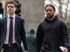 Orpheus Pledger (right) arrived for sentencing at the Melbourne Magistrates Court, in Melbourne, Friday, August 16, 2024.