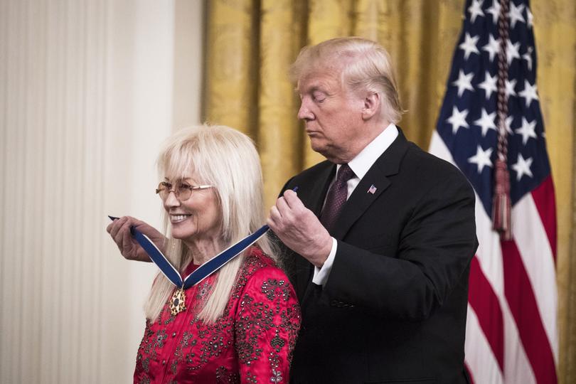 President Donald Trump on Thursday described the Presidential Medal of Freedom, which honors civilians, as being “much better” than the Medal of Honor, because service members who receive the nation’s highest military honor are often severely wounded or dead.