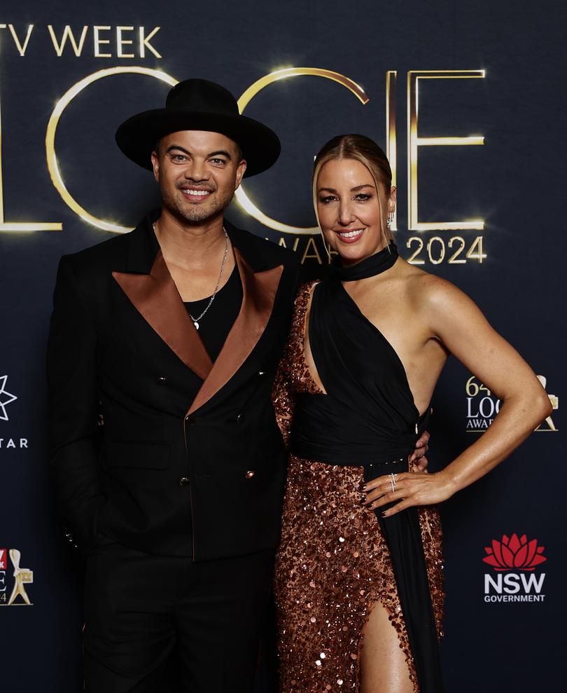 SYDNEY, AUSTRALIA - AUGUST 18: Guy Sebastian and Jules Sebastian attend the 64th TV WEEK Logie Awards at The Star, Sydney on August 18, 2024 in Sydney, Australia. (Photo by Sam Tabone/Getty Images)