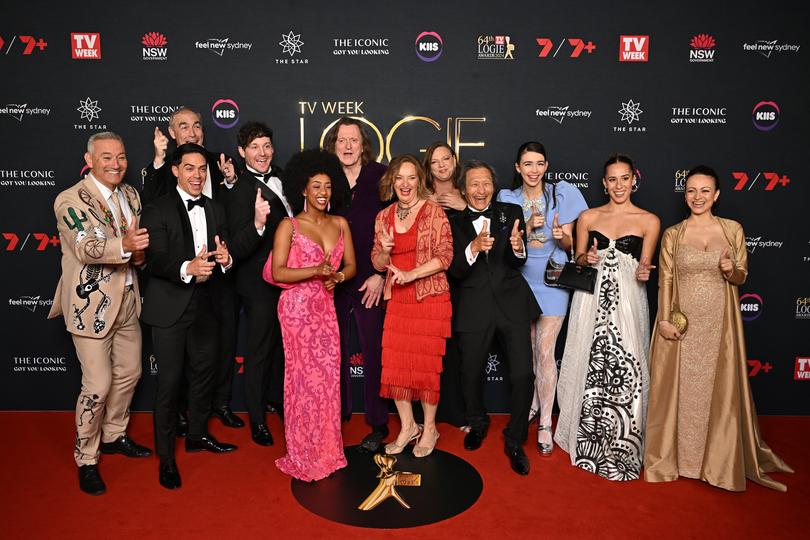 SYDNEY, AUSTRALIA - AUGUST 18: Cast and crew of The Wiggles attend the 64th TV WEEK Logie Awards at The Star on August 18, 2024 in Sydney, Australia. (Photo by James Gourley/Getty Images for TV WEEK Logie Awards)