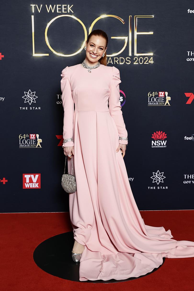 SYDNEY, AUSTRALIA - AUGUST 18: Emma Watkins attends the 64th TV WEEK Logie Awards at The Star, Sydney on August 18, 2024 in Sydney, Australia. (Photo by Sam Tabone/Getty Images)