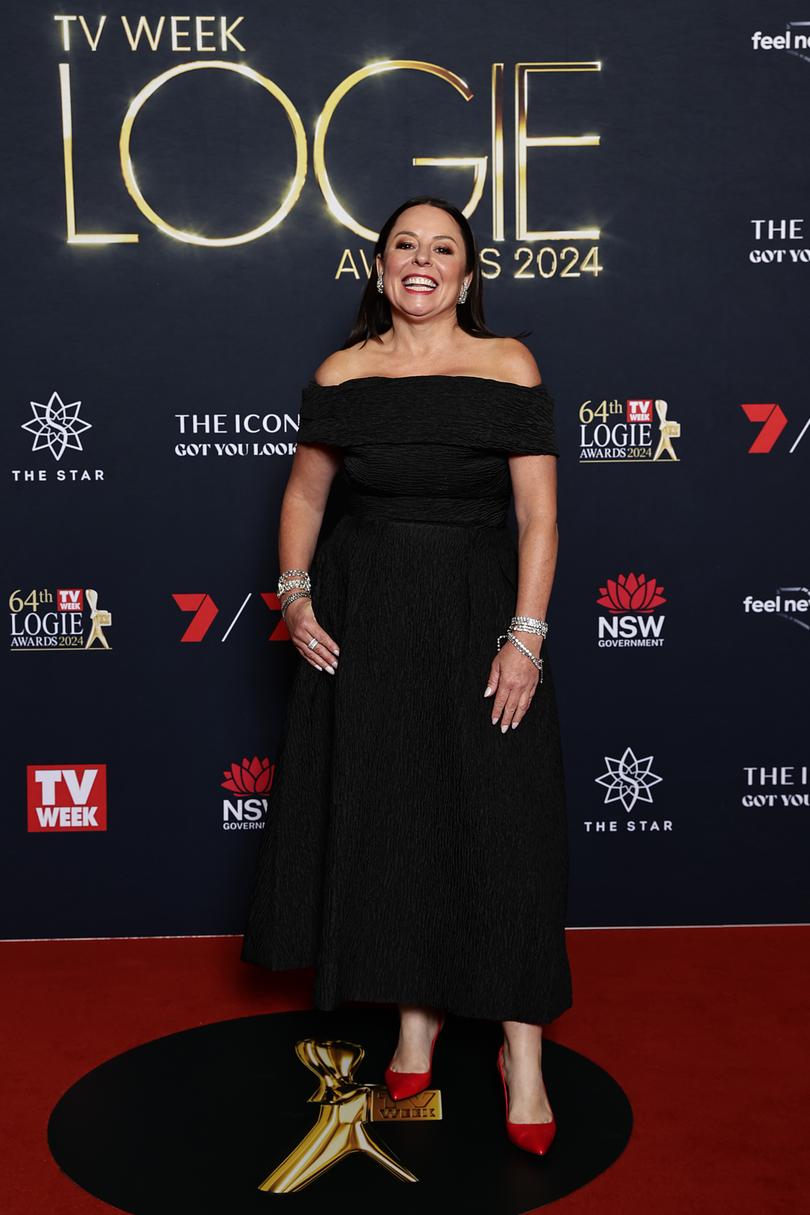 SYDNEY, AUSTRALIA - AUGUST 18: Myf Warhurst attends the 64th TV WEEK Logie Awards at The Star, Sydney on August 18, 2024 in Sydney, Australia. (Photo by Sam Tabone/Getty Images)