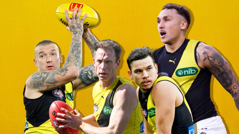 Dustin Martin, Dylan Grimes, Daniel Rioli and Shai Bolton have been great servants for the Richmond Tigers.