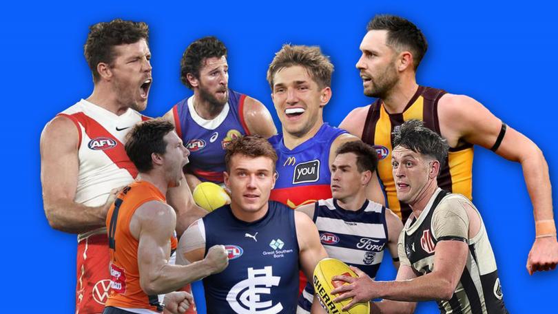 There are 10 teams vying for the top eight in the final round of the AFL season. Here's where they might end up.