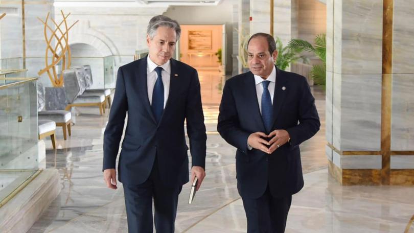 Egyptian President Abdel-Fattah El-Sisi told US Secretary of State Antony Blinken the war must end.