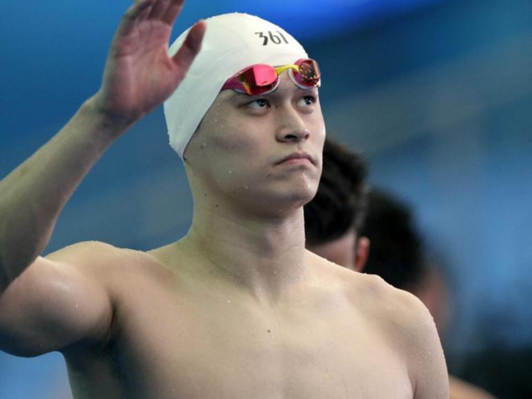 China's Olympic champion Sun Yang is set for a return to swimming after his long doping ban. (AP PHOTO)