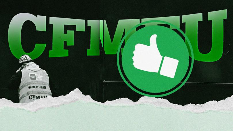 In one Senate sitting day alone, the Greens voted on 14 occasions to protect the CFMEU.