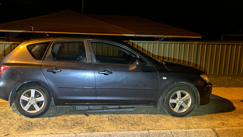 WA Police say a man allegedly fled the scene of an assault in this car on Friday.