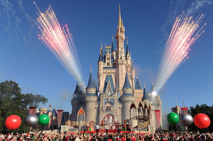 LAKE BUENA VISTA, FL - DECEMBER 06:  In this handout photo provided by Disney Parks, English-Irish boy band The Wanted performs "Santa Claus is Coming To Town" while taping the Disney Parks Christmas Day Parade TV special December 6, 2013 at the Magic Kingdom park at Walt Disney World Resort in Lake Buena Vista, Florida. The 30th annual holiday telecast airs December 25 on ABC-TV. The show also will air in Canada on CBC Network, and across the globe on the American Forces Network. (Photo by Mark Ashman/Disney Parks via Getty Images)