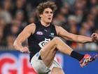 Charlie Curnow could return for Carlton against St Kilda after being named in an extended squad. (Morgan Hancock/AAP PHOTOS)