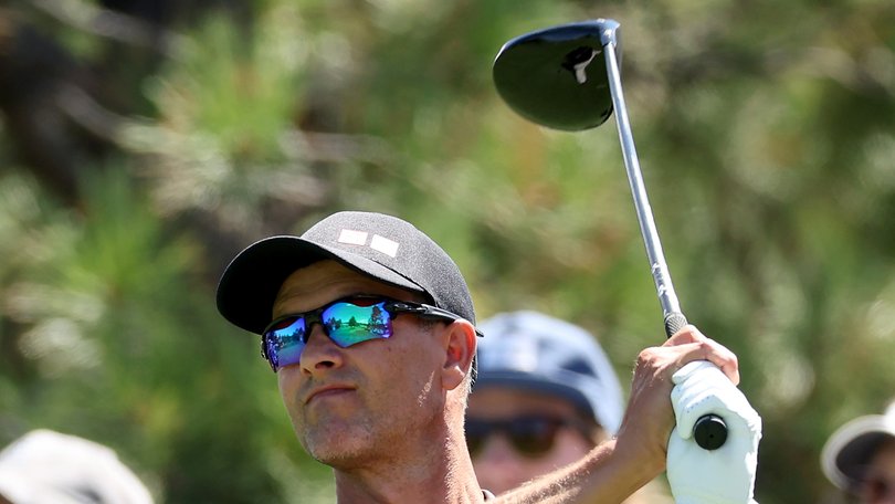 Former world No.1 Adam Scott is two behind the lead at the BMW Championship.