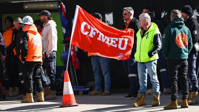 Placing the CFMEU into administration is in the public interest, the attorney-general says. (Jono Searle/AAP PHOTOS)