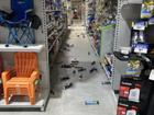 Items were shaken off shelves at Mitre10 in Muswellbrook.