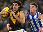 Saturday’s clash between Hawthorn and North Melbourne has been moved to an earlier start time.