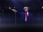 Republican presidential nominee Donald Trump during a campaign event at Desert Diamond Arena in Glendale, Ariz., on Friday. MUST CREDIT: Tom Brenner for The Washington Post