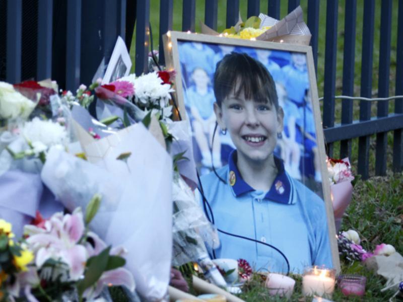 Flowers at vigil for Charlise Mutten (file image)