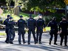 NSW police are seen on scene as they investigate a fatal shooting at Harold Street in the suburb of Parramatta.