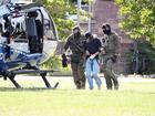 The alleged perpetrator of the knife attack in Solingen is taken by a helicopter after being brought facing court.  