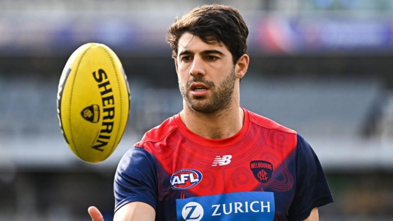 Christian Petracca faces an uncertain future at Melbourne.